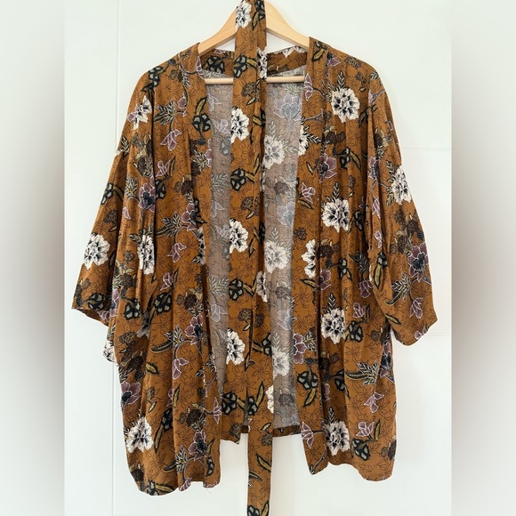 Soya Concept Belted Kimono, one size - Picture 1 of 9